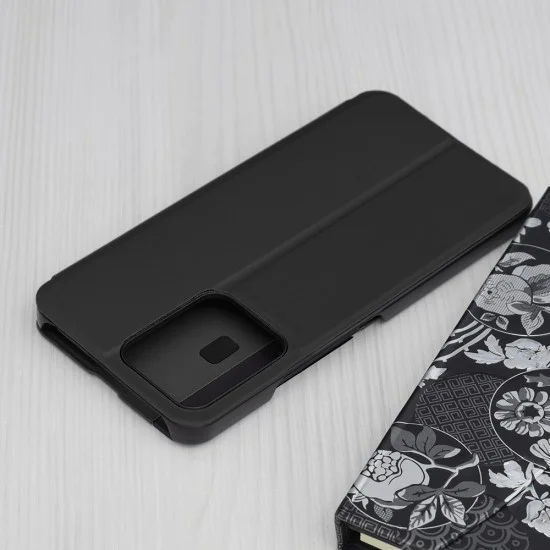 Калъф за Xiaomi Redmi 13C 4G / 13C 5G / Poco M6 / C65 - серия eFold - черен