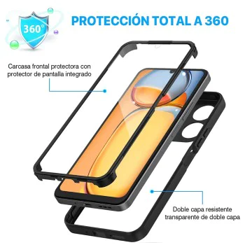 Калъф за Xiaomi Redmi 13C 4G 4G / Poco C65 + калъф - ColorVerse 360 ​​Series - черен