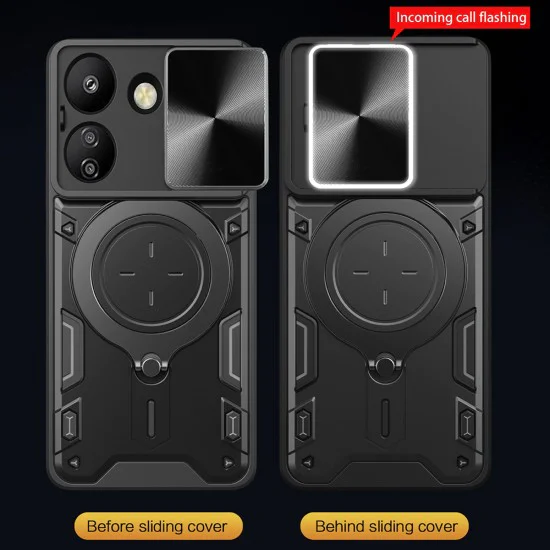 Калъф за Xiaomi Redmi 13C 4G / Poco C65 - CamGuard Pro - черен