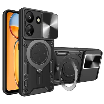 Калъф за Xiaomi Redmi 13C 4G / Poco C65 - CamGuard Pro - черен
