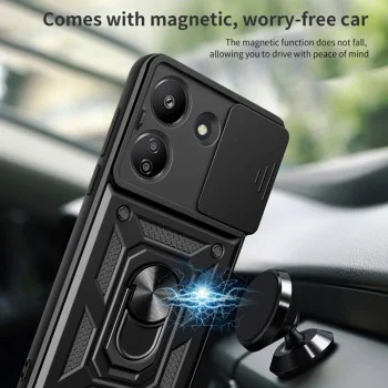 Калъф за Xiaomi Redmi 13C 4G / Poco C65 - CamShield Series - черен