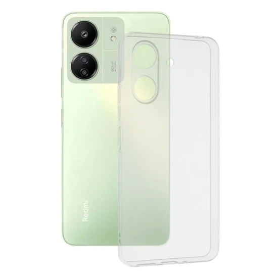 Калъф за Xiaomi Redmi 13C 4G / Poco C65 - Прозрачен силикон [Защита на камерата] - Прозрачен