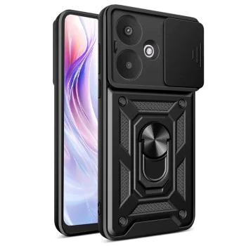 Калъф за Xiaomi Redmi 13C 5G / Poco M6 - CamShield Series - черен