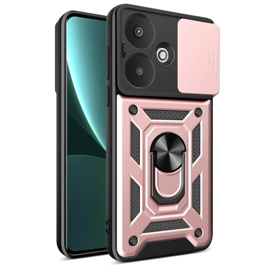 Калъф за Xiaomi Redmi 13C 5G / Poco M6 - CamShield Series - розово злато