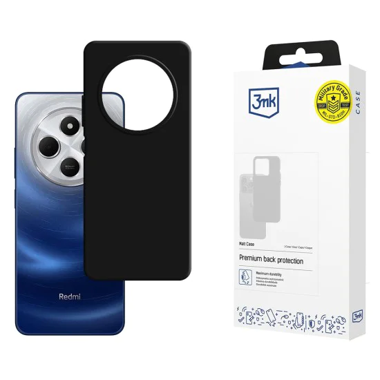 Калъф за Xiaomi Redmi 14C / Poco C75 - 3mk - Matt Case - Черен