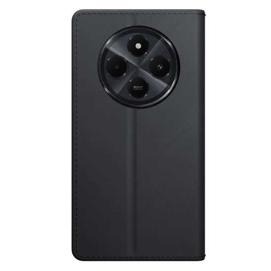 Калъф за Xiaomi Redmi 14C / Poco C75 - 3mk - Wallet Case - Черен