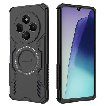 Калъф за Xiaomi Redmi 14C / Poco C75 - ArmorMag Case - Черен