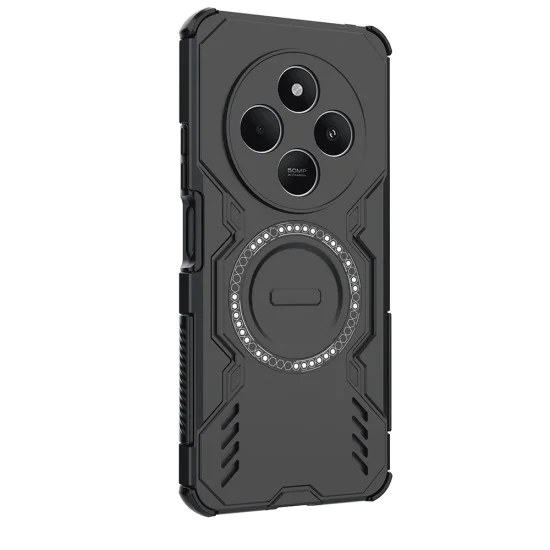 Калъф за Xiaomi Redmi 14C / Poco C75 - ArmorMag Case - Черен