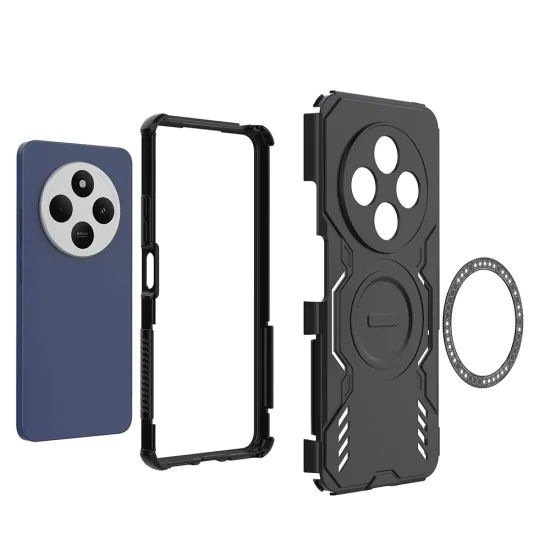 Калъф за Xiaomi Redmi 14C / Poco C75 - ArmorMag Case - Черен