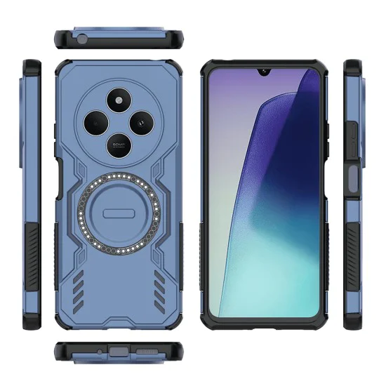 Калъф за Xiaomi Redmi 14C / Poco C75 - ArmorMag Case - Син