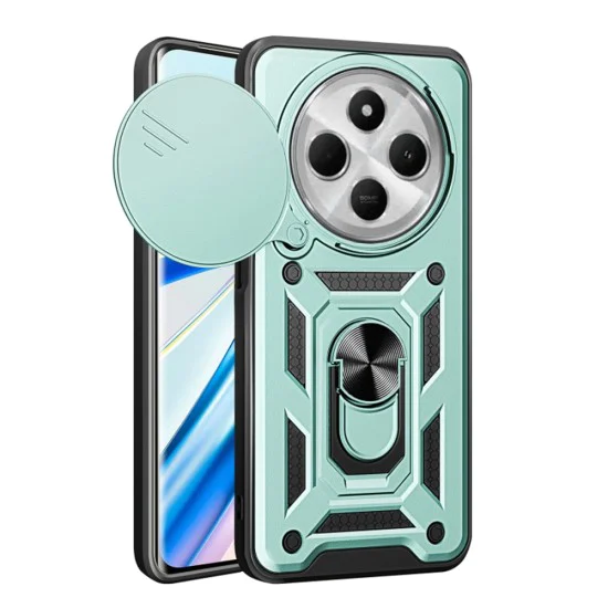 Калъф за Xiaomi Redmi 14C / Poco C75 - CamShield Series - Зелен