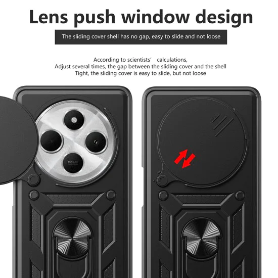Калъф за Xiaomi Redmi 14C / Poco C75 - CamShield Series - черен