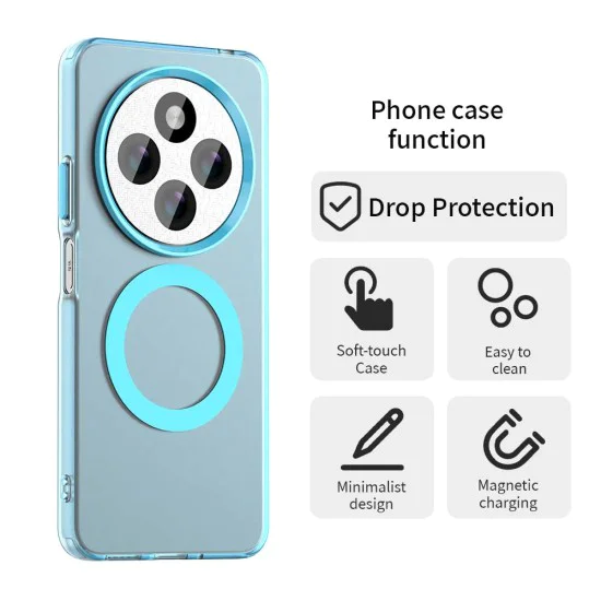 Калъф за Xiaomi Redmi 14C / Poco C75 - CandyCase MagSafe - Син