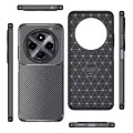 Калъф за Xiaomi Redmi 14C / Poco C75 - CarbonFiber - Черен