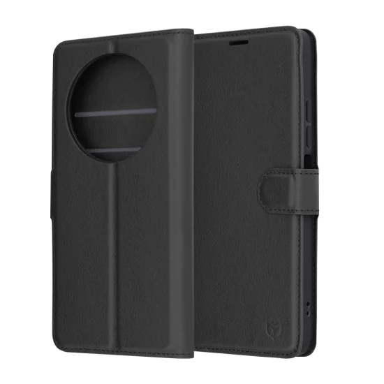 Калъф за Xiaomi Redmi 14C / Poco C75 - Кожено Протектор - Черна