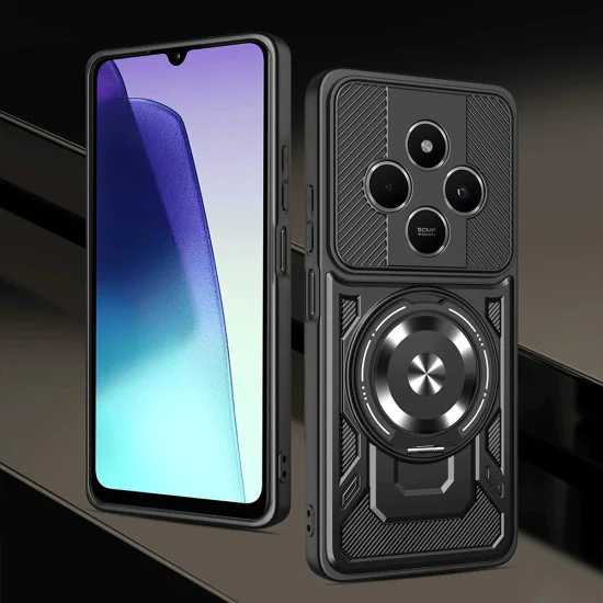 Калъф за Xiaomi Redmi 14C / Poco C75 - RuggedCam - Сив