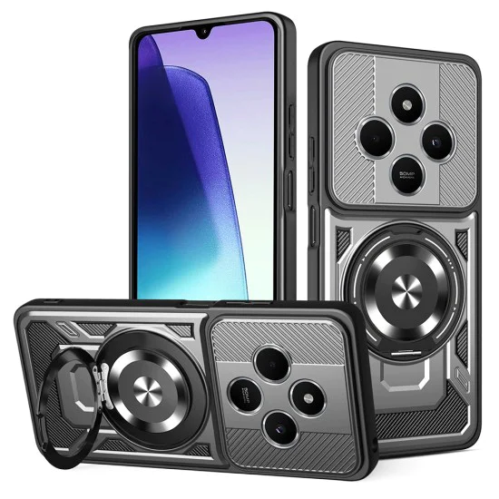 Калъф за Xiaomi Redmi 14C / Poco C75 - RuggedCam - Сив
