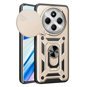 Калъф за Xiaomi Redmi 14C / Poco C75 - Techsuit - CamShield Series - Златист