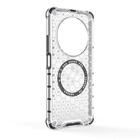 Калъф за Xiaomi Redmi 14C / Poco C75 - Techsuit - HoneyComb Shield MagSafe - Бял