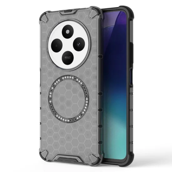 Калъф за Xiaomi Redmi 14C / Poco C75 - Techsuit - HoneyComb Shield MagSafe - Черен