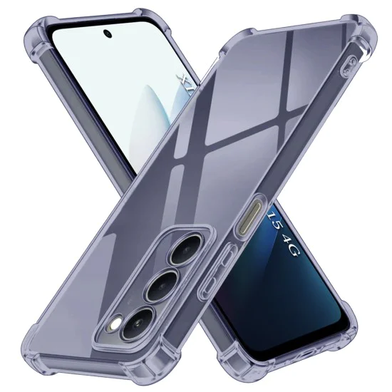 Калъф – Xiaomi Redmi 15 4G / 15 5G – Techsuit Shockproof Clear Silicone – Пушечно черен