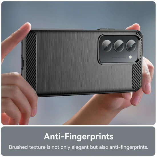 Калъф за Xiaomi Redmi 15 4G / Redmi 15 5G - Techsuit - Carbon Silicone - Черен
