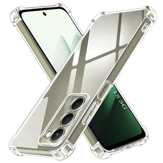 Калъф за Xiaomi Redmi 15 4G / Redmi 15 5G - Techsuit - Удароустойчив Clear Silicone - Прозрачен
