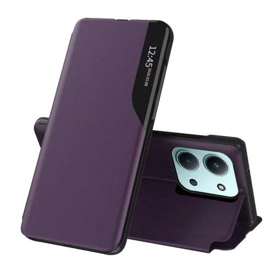 Калъф – Xiaomi Redmi 15C 4G / 15C 5G / Poco C85 4G – Techsuit eFold Series – Лилав