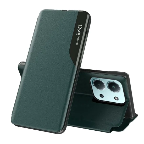 Калъф – Xiaomi Redmi 15C 4G / 15C 5G / Poco C85 4G – Techsuit eFold Series – Тъмнозелен