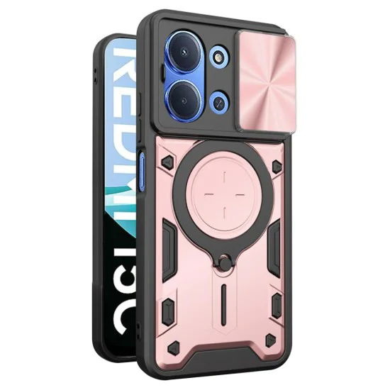 Калъф за Xiaomi Redmi 15C 4G / Redmi 15C 5G - Techsuit - CamGuard Pro - Розово злато