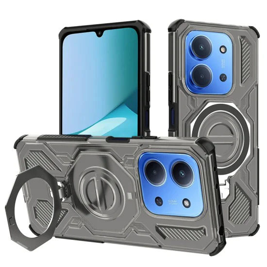 Калъф за Xiaomi Redmi 15C 4G / Redmi 15C 5G - Techsuit - Carbon Shield PRO - Опушено Черен