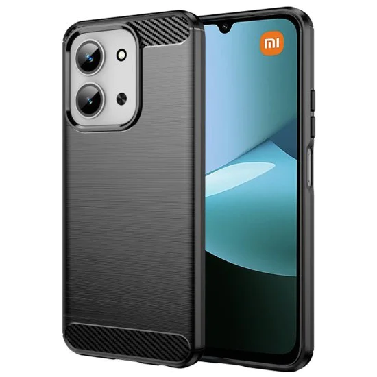 Калъф за Xiaomi Redmi 15C 4G / Redmi 15C 5G - Techsuit - Carbon Silicone - Черен