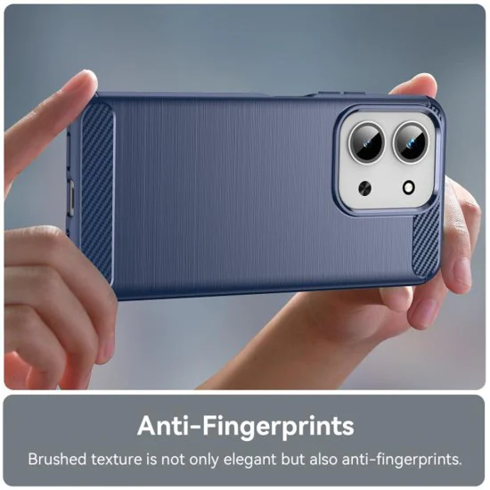 Калъф за Xiaomi Redmi 15C 4G / Redmi 15C 5G - Techsuit - Carbon Silicone - Син