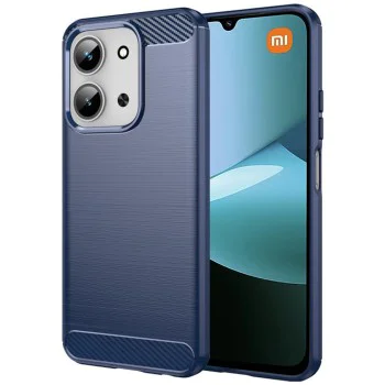 Калъф за Xiaomi Redmi 15C 4G / Redmi 15C 5G - Techsuit - Carbon Silicone - Син