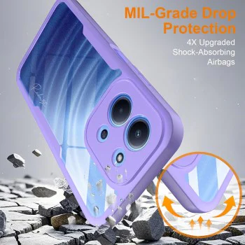 Калъф за Xiaomi Redmi 15C 4G / Redmi 15C 5G - Techsuit - ColorVerse 360 ​​Series + Screen Protector - Лилав