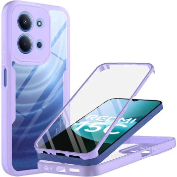 Калъф за Xiaomi Redmi 15C 4G / Redmi 15C 5G - Techsuit - ColorVerse 360 ​​Series + Screen Protector - Лилав