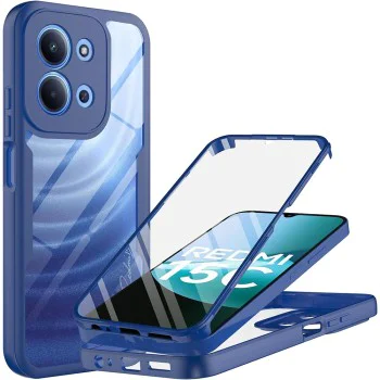 Калъф за Xiaomi Redmi 15C 4G / Redmi 15C 5G - Techsuit - ColorVerse 360 ​​Series + Screen Protector - Син