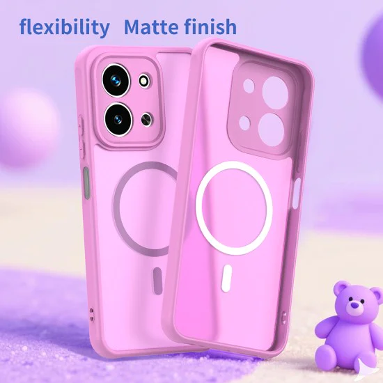 Калъф за Xiaomi Redmi 15C 4G / Redmi 15C 5G - Techsuit - HaloFrost II MagSafe - Розов