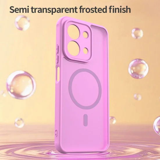 Калъф за Xiaomi Redmi 15C 4G / Redmi 15C 5G - Techsuit - HaloFrost II MagSafe - Розов