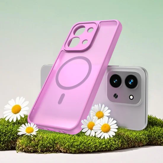 Калъф за Xiaomi Redmi 15C 4G / Redmi 15C 5G - Techsuit - HaloFrost II MagSafe - Розов