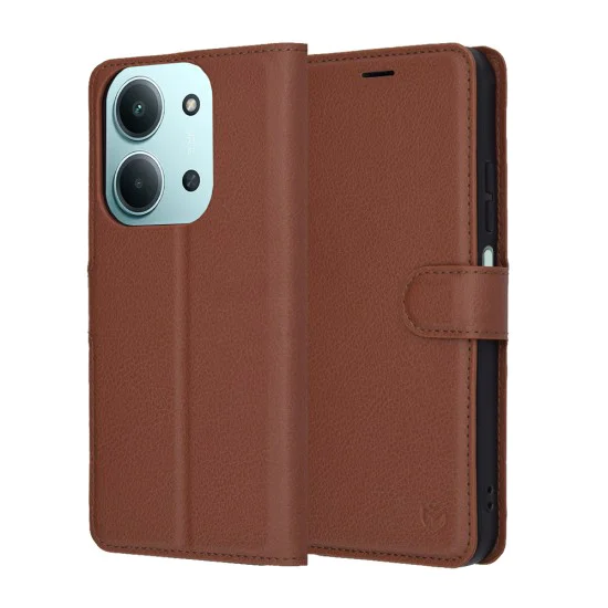 Калъф за Xiaomi Redmi 15C 4G / Redmi 15C 5G - Techsuit - Leather Folio - Кафяв