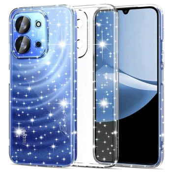 Калъф за Xiaomi Redmi 15C 4G / Redmi 15C 5G - Techsuit - Серия SparkleSkin - Прозрачен