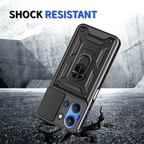 Калъф за Xiaomi Redmi 15C 4G / Redmi 15C 5G - Techsuit - серия CamShield - Черен