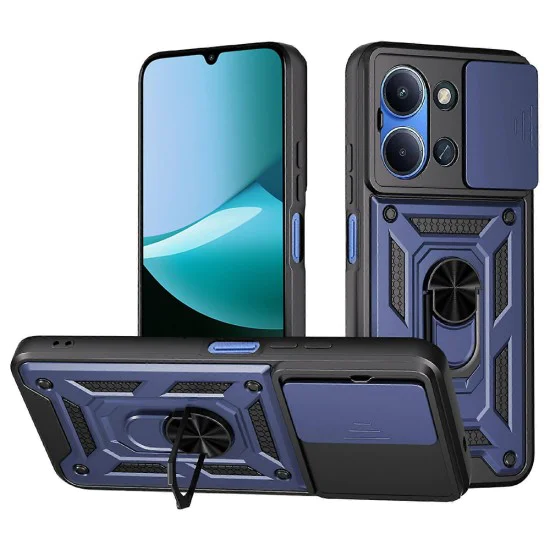 Калъф за Xiaomi Redmi 15C 4G / Redmi 15C 5G - Techsuit - серия CamShield - Син