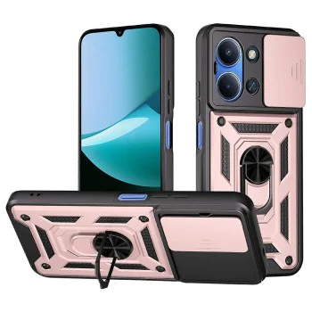 Калъф за Xiaomi Redmi 15C 4G / Redmi 15C 5G - Techsuit - серия CamShield - розово злато