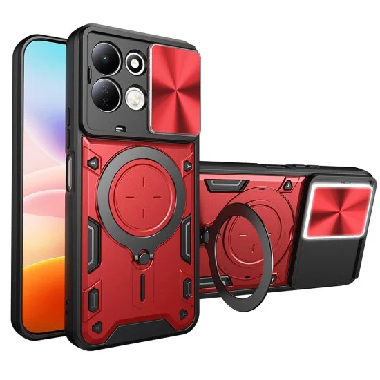 Калъф за Xiaomi Redmi 17 4G / Redmi 17 5G - CamGuard Pro - Techsuit - Червен