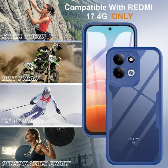 Калъф за Xiaomi Redmi 17 4G / Redmi 17 5G - ColorVerse 360 Series + Screen Protector - Techsuit - Черен