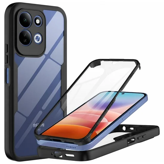 Калъф за Xiaomi Redmi 17 4G / Redmi 17 5G - ColorVerse 360 Series + Screen Protector - Techsuit - Черен