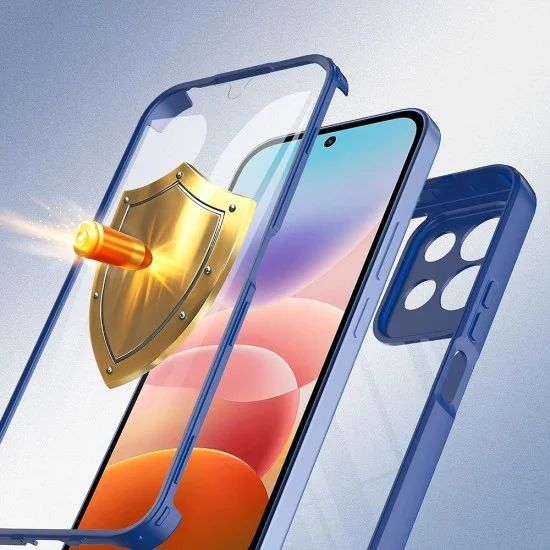 Калъф за Xiaomi Redmi 17 4G / Redmi 17 5G - ColorVerse 360 Series + Screen Protector - Techsuit - Син
