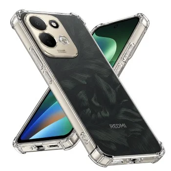 Калъф за Xiaomi Redmi 17 4G / Redmi 17 5G - Shockproof Clear Silicone - Techsuit - Прозрачен